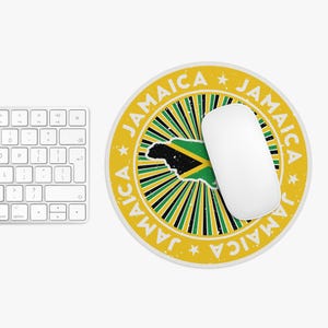 Jamaica Mouse Pad, Gift for Travel Lover - Unique Desk Accessories, Travel Themed Office Decor, Non-Slip Gaming Pad, Souvenir Gift