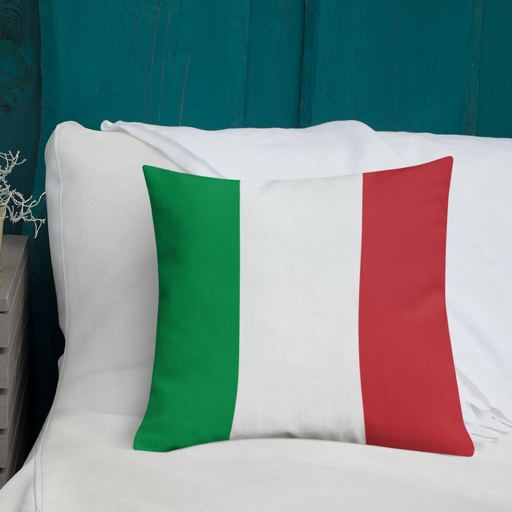 Italy Accent Throw Pillow Italian Flag Inspired World Heritage Etsy