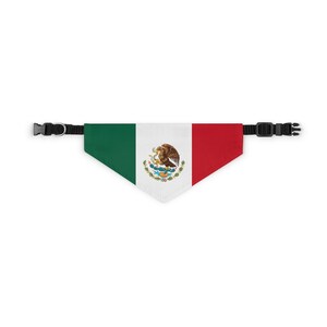 Mexico Mexican Flag Inspired Dog Pet Bandana Collar Adjustable - Etsy