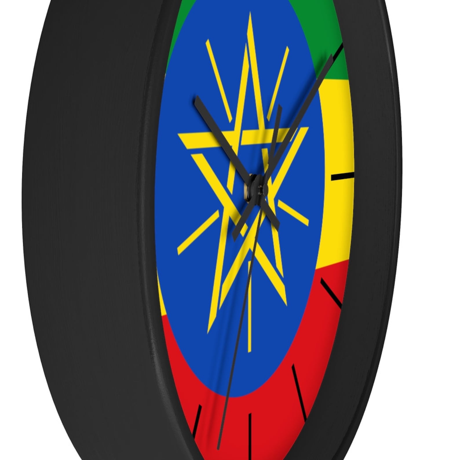 Ethiopia Ethiopian Flag Inspired 10 Wall Clock World Etsy