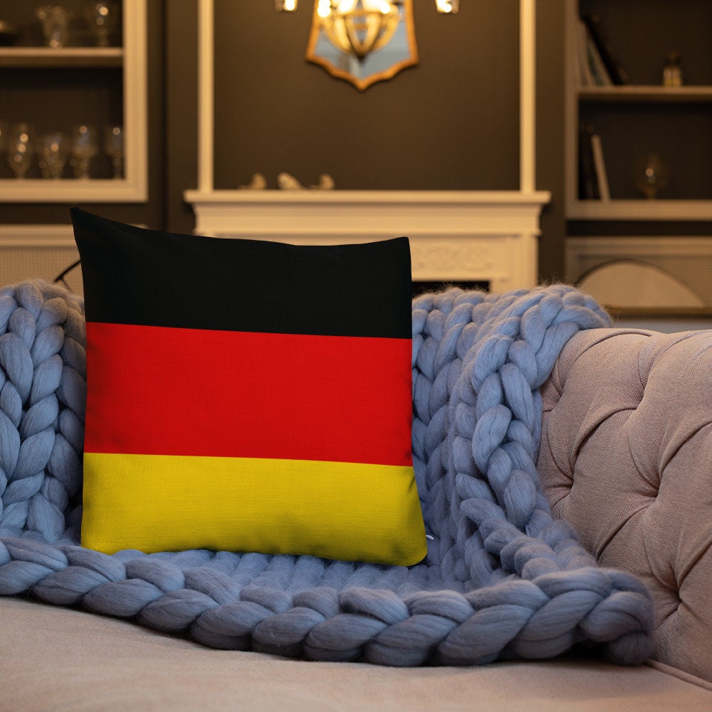 Germany Accent Throw Pillow Germany Flag Inspired Print World Etsy