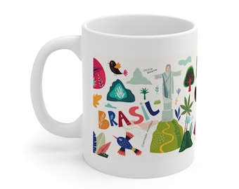 Taza de Río de Janeiro: Monumentos de la ciudad de Brasil, regalo de viaje