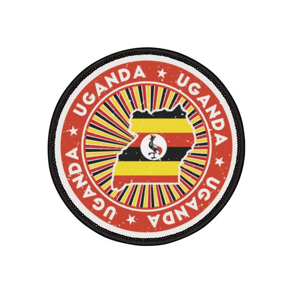 Uganda Flag Vector PNG Images, Made In Uganda Silver Badge And Icon With Central Glossy Ugandan Flag Symbol And Stars 8315343 - Foto 9