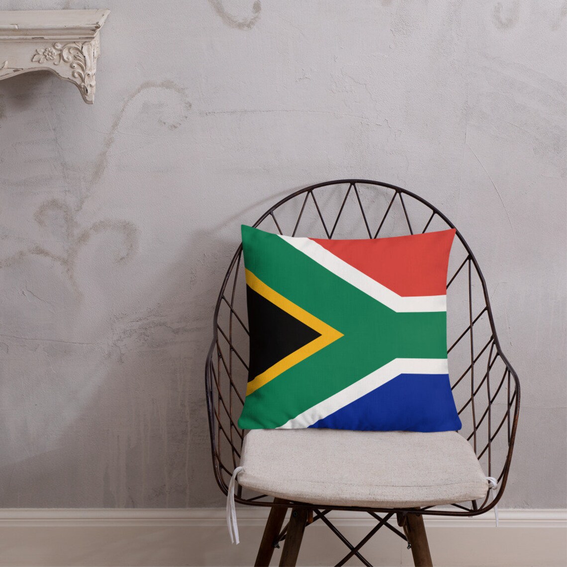 South African Accent Throw Pillow S. African Flag Inspired Etsy