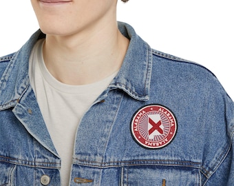 Alabama Vintage Flag Patch: Iron-On Travel Souvenir (3 inch)