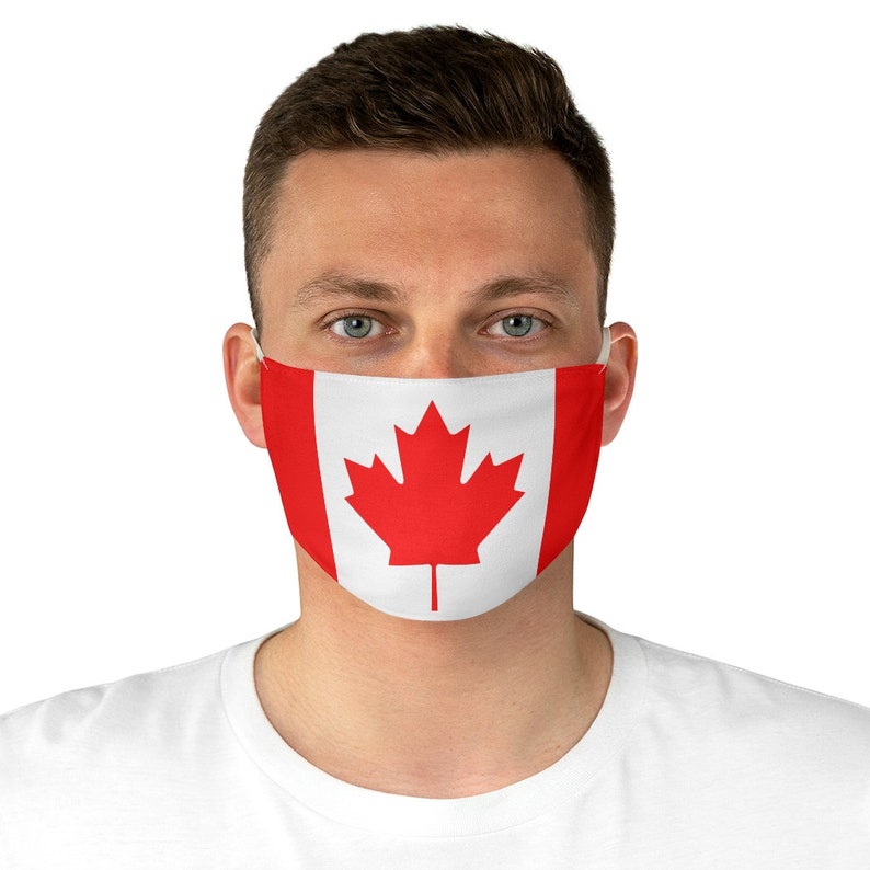 Canada Canadian Flag Fabric Cloth Face Mask Adult Unisex Etsy