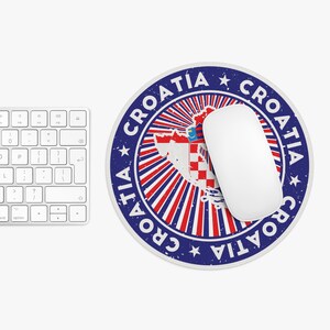 Croatia Mouse Pad, Gift for Travel Lover - Unique Desk Accessories, Travel Themed Office Decor, Non-Slip Gaming Pad, Souvenir Gift