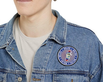 Belize Flag Patch: Vintage Iron-On Souvenir (3 inch)