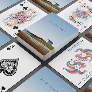 Von Schottland-Reisen inspiriertes Kartenspiel - Perfektes Reisegeschenk oder Souvenir - Scottish Adventure, Wanderlust - Game Night, Poker
