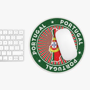 Portugal Mouse Pad, Gift for Travel Lover - Unique Desk Accessories, Travel Themed Office Decor, Non-Slip Gaming Pad, Souvenir Gift