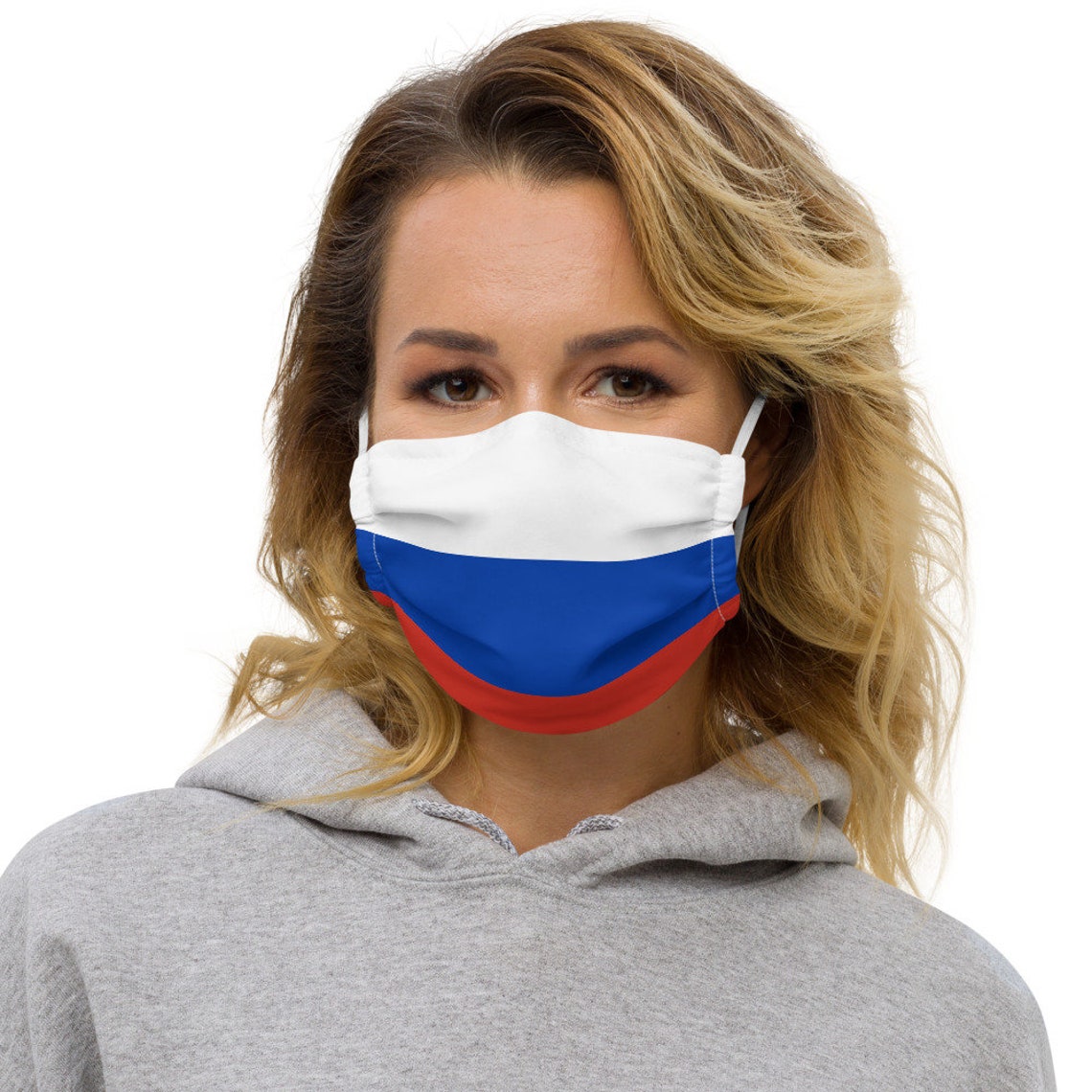 Russia Face Mask Russian Flag Inspired Reusable Microfiber Etsy