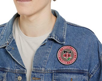 Kenya Flag Patch: Vintage Style Iron-On Souvenir (3 inch)