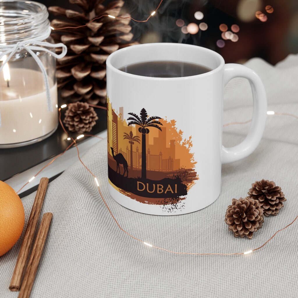 【Balenciaga】Cities Dubai Coffee Cup White BALENCIAGA Cities Paris Coffee Cup in White | REVERSIBLE
