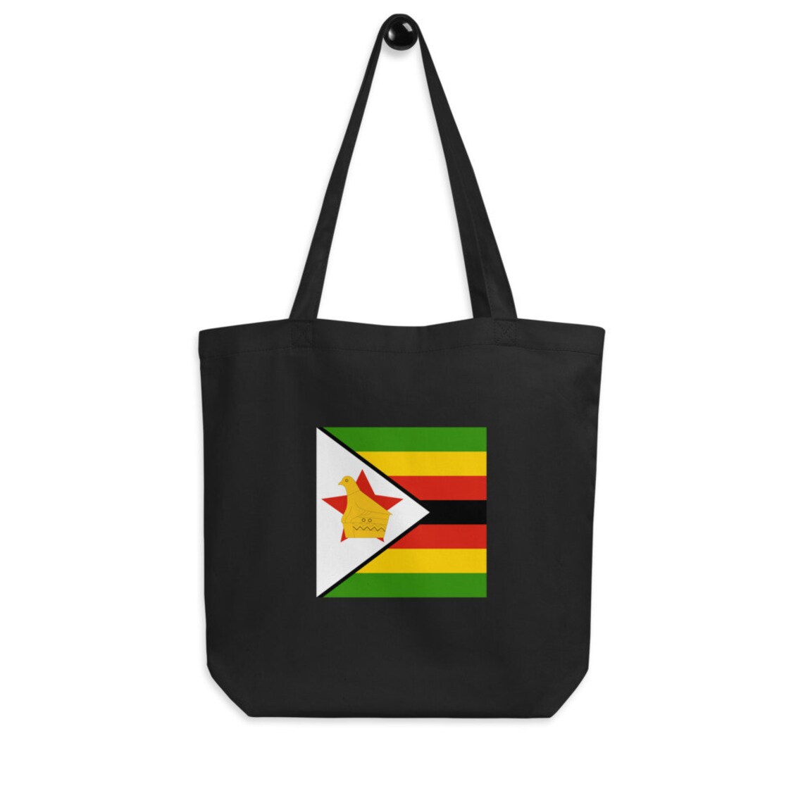 Zimbabwe Flag Eco Tote Bag Organic Cotton Zimbabwean World Etsy