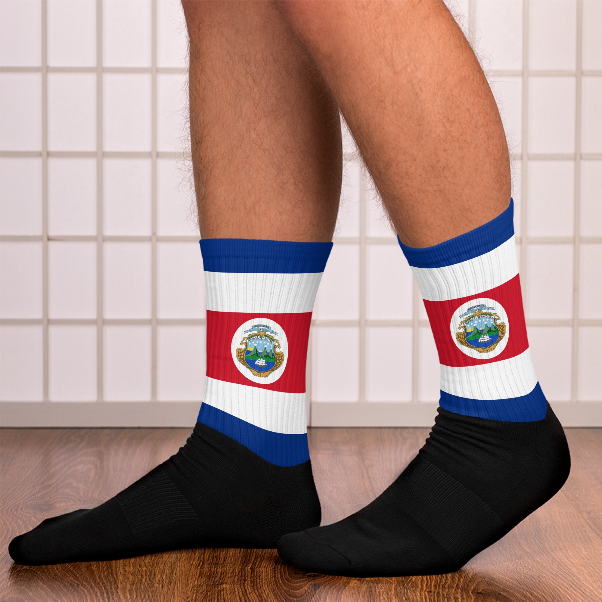 Costa Rica Socks Costa Rican Flag Inspired Sublimation Etsy