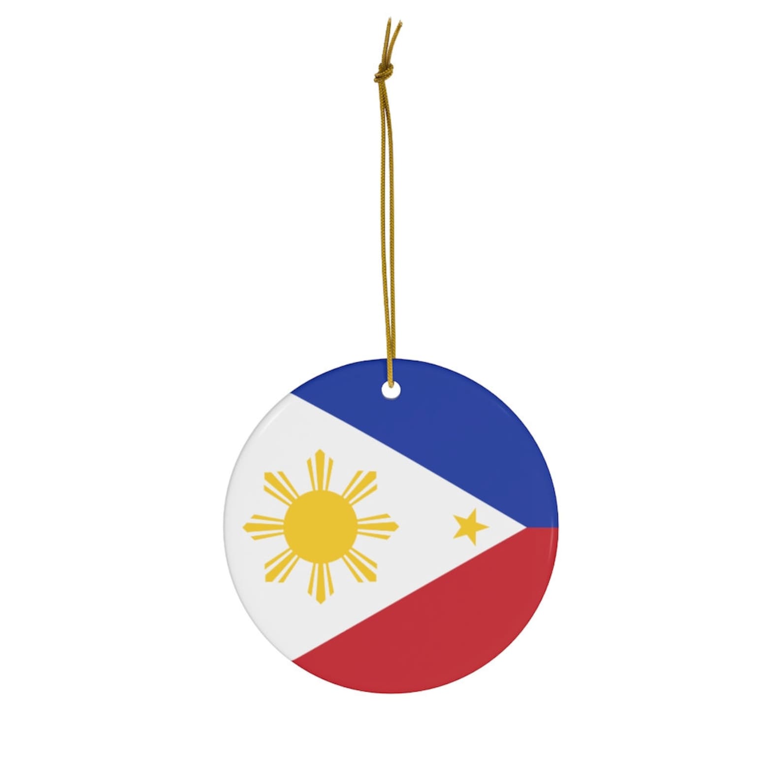 Philippines Ceramic Christmas Ornament Filipino Flag Inspired Etsy