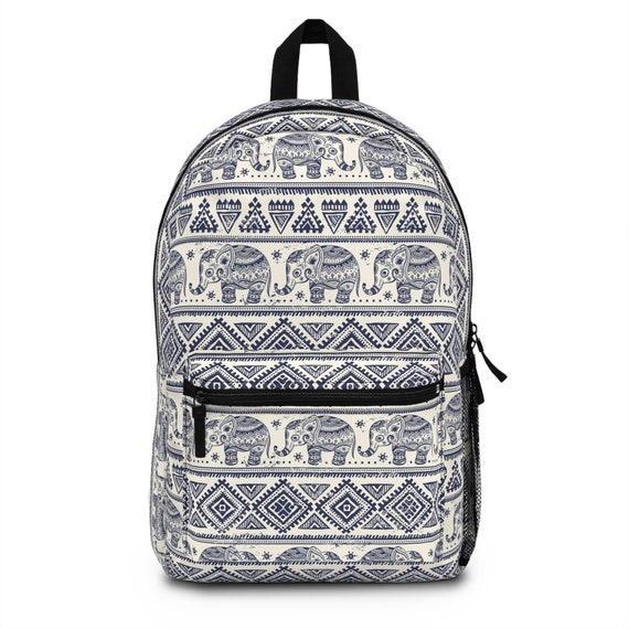 Elephant print backpack 2025