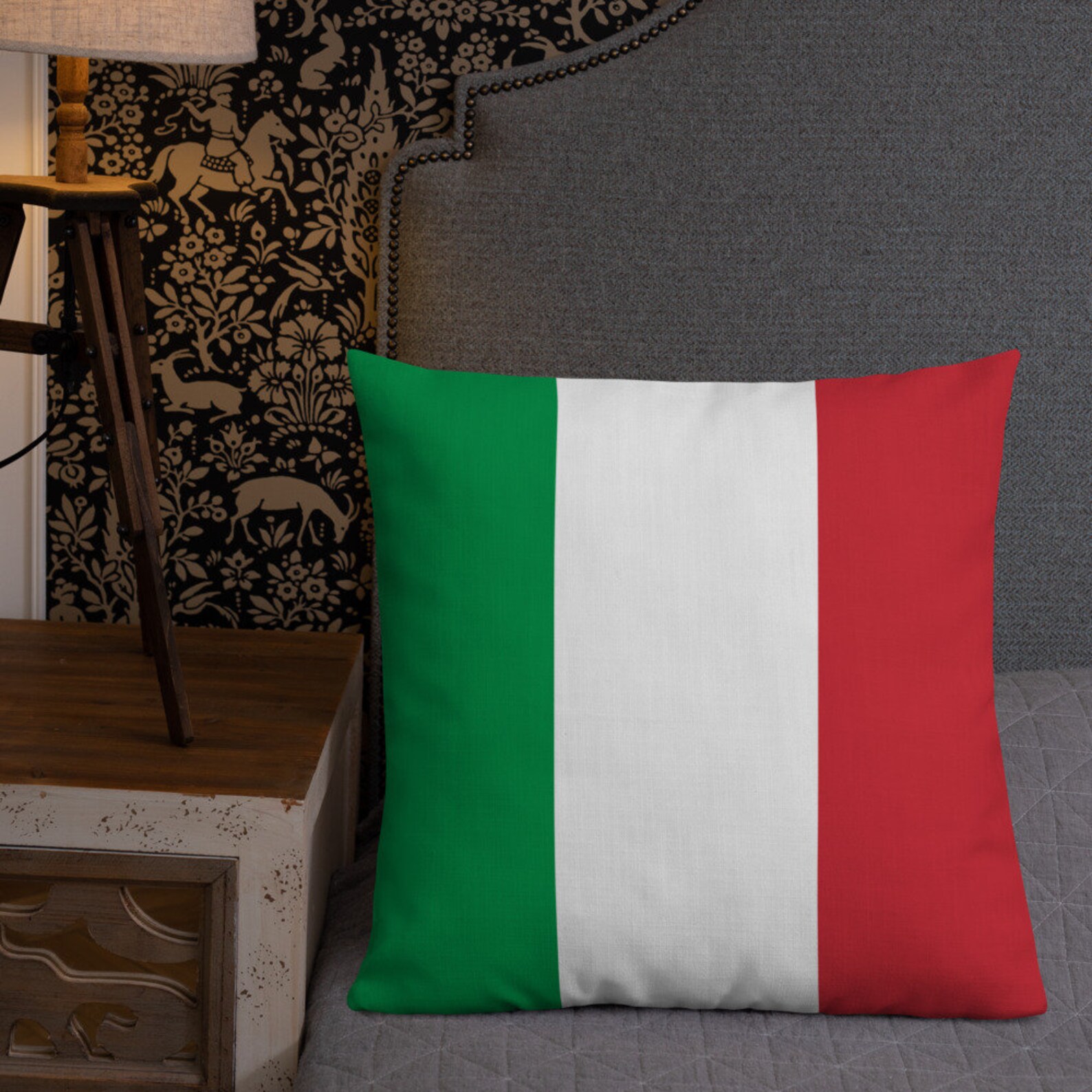 Italy Accent Throw Pillow Italian Flag Inspired World Heritage Etsy