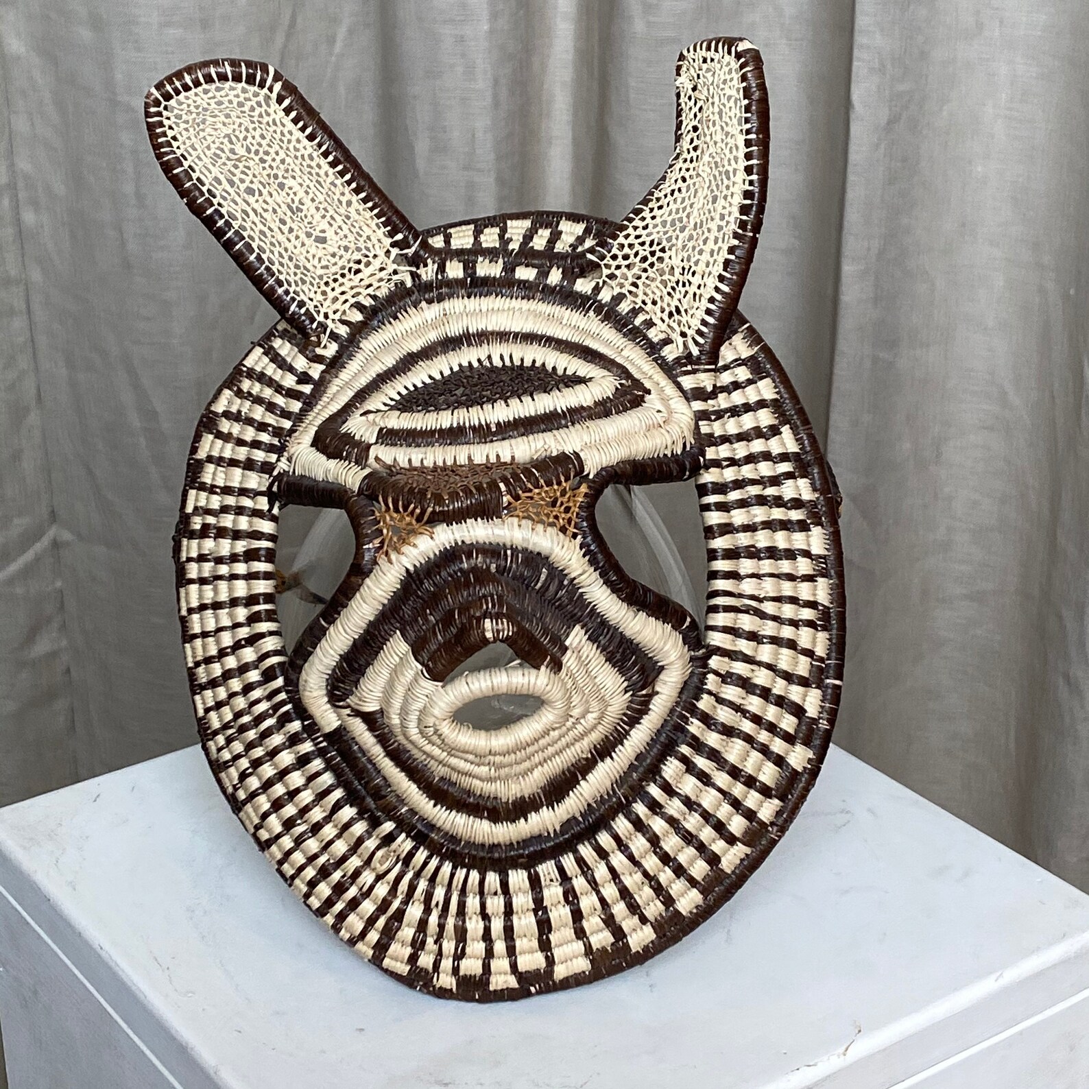 Woven shaman animal masks are created by the Emberá people of Etsy