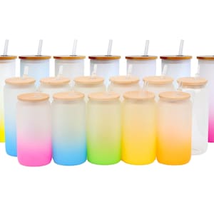 12 Oz Gradient Colored Glass Beverage Drinking Tumblers Drinking Glasses  Water Glasses - China Glass Beverage Drinking Tumblers and Water Glasses  price