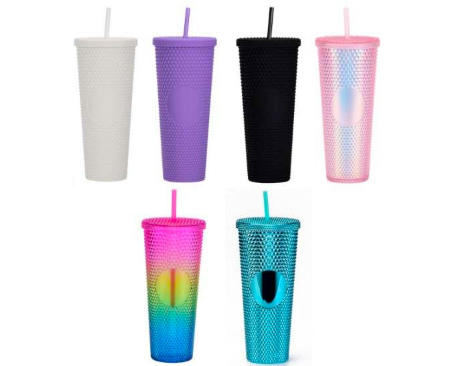 24 Pack Blank Studded Tumblers 24oz Sublimation Tumblers Etsy