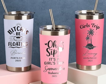 Personalized 20oz tumbler, Custom Tumbler, beach travel mug, skinny tumbler, Sport Soccer Team Merch Logo, Coworker Group Event Gifts