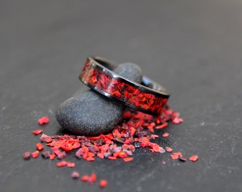 Crimson Jet Ring