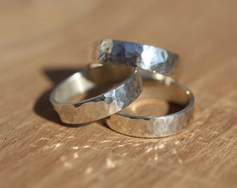 Hammered Silver Sterling Ring