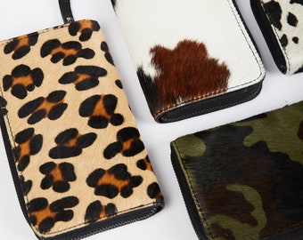Black White Mixed Animal Print Lion Wallet Real Leather Purse Credit Card Holder for Women Phone Girl Black White Mixed Animal Print Lion Wallet Real Leather Purse Credit Card Holder for Women Phone Girl