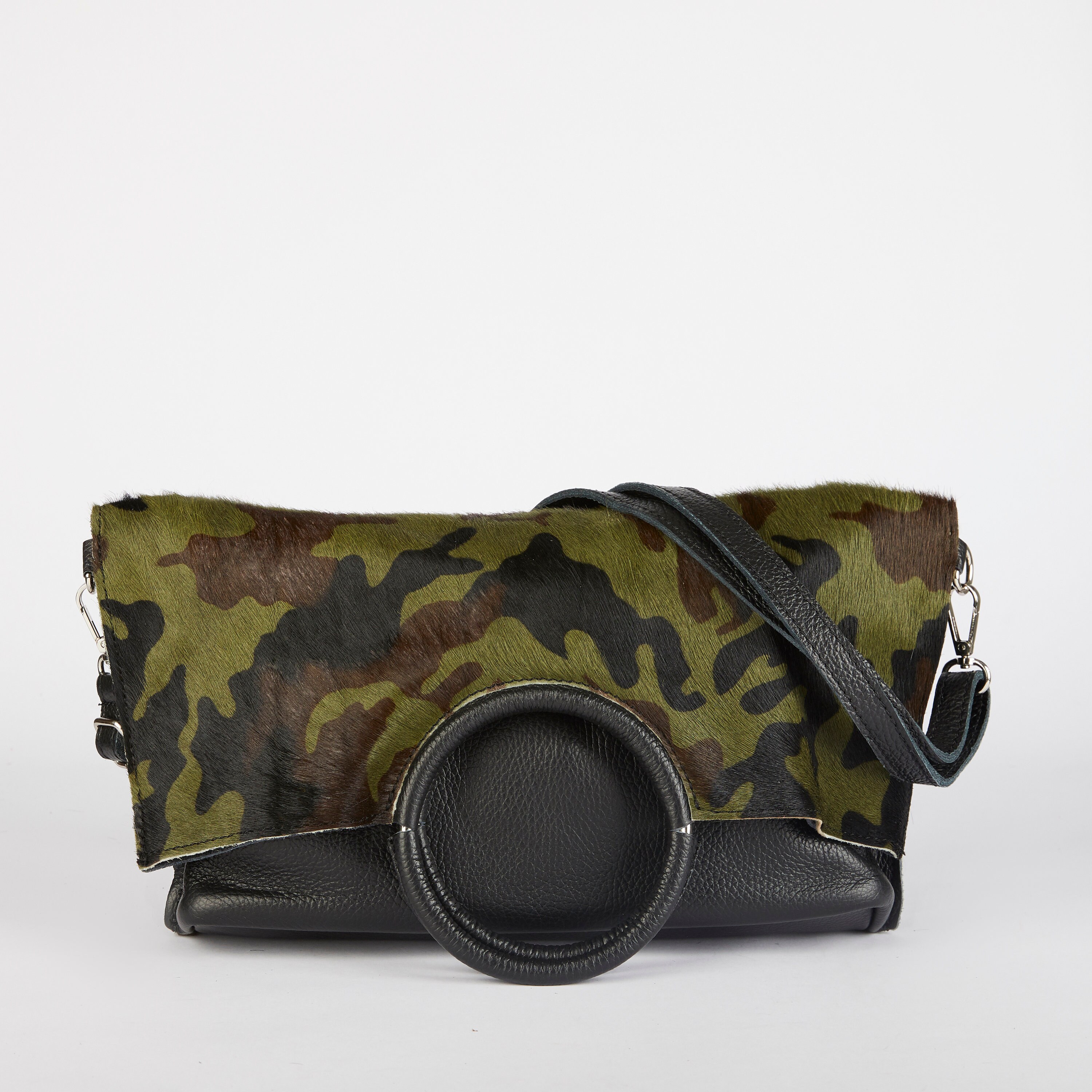 Camouflage Pony Hair Shopper Bag / Camouflage Shoulder Bag / Etsy