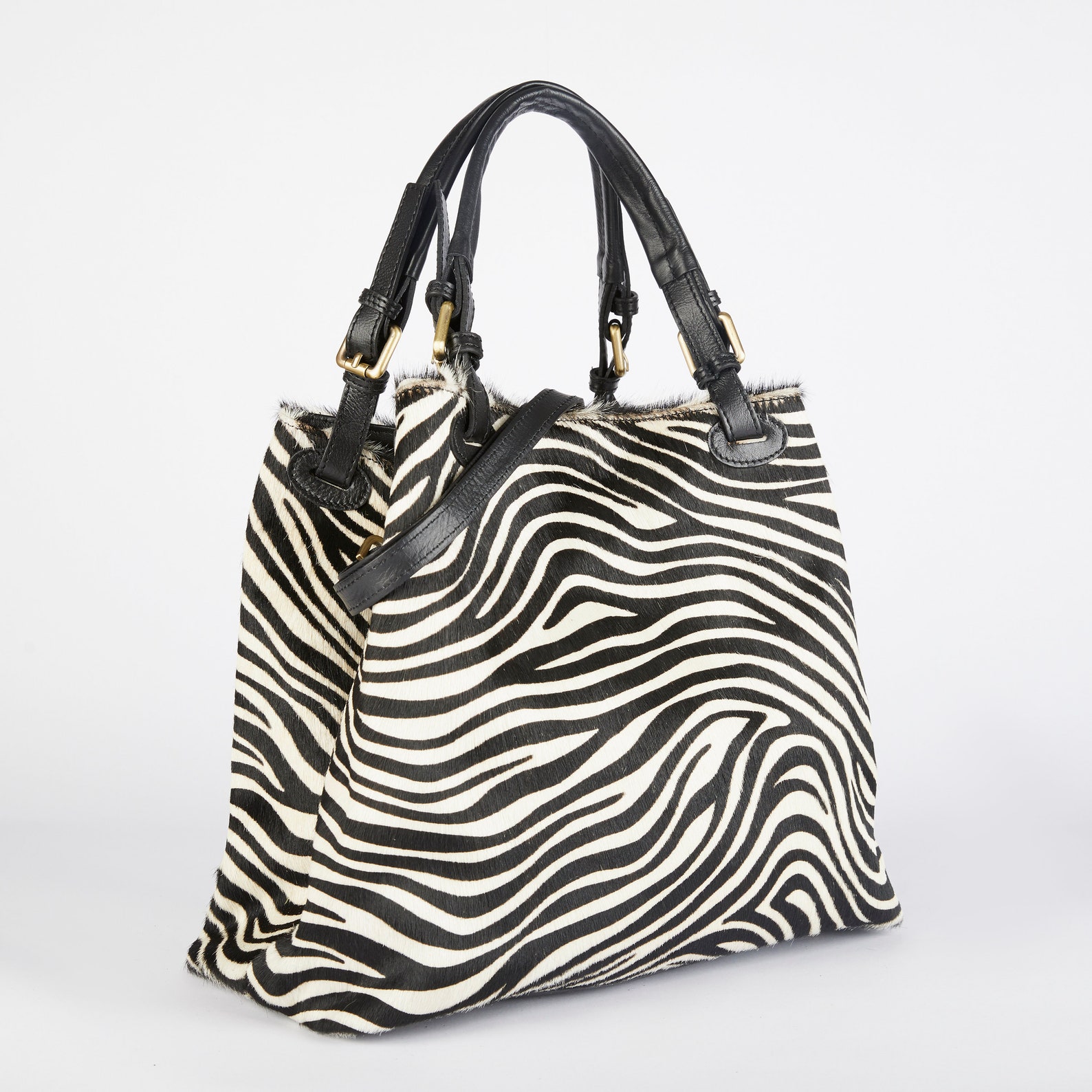 Zebra Print Tote Bag / Zebra Leather Bag / Zebra Crossbody Bag - Etsy