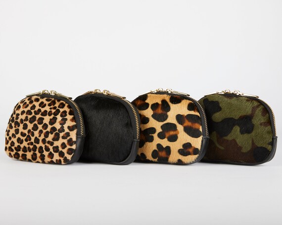 leopard print coin purse