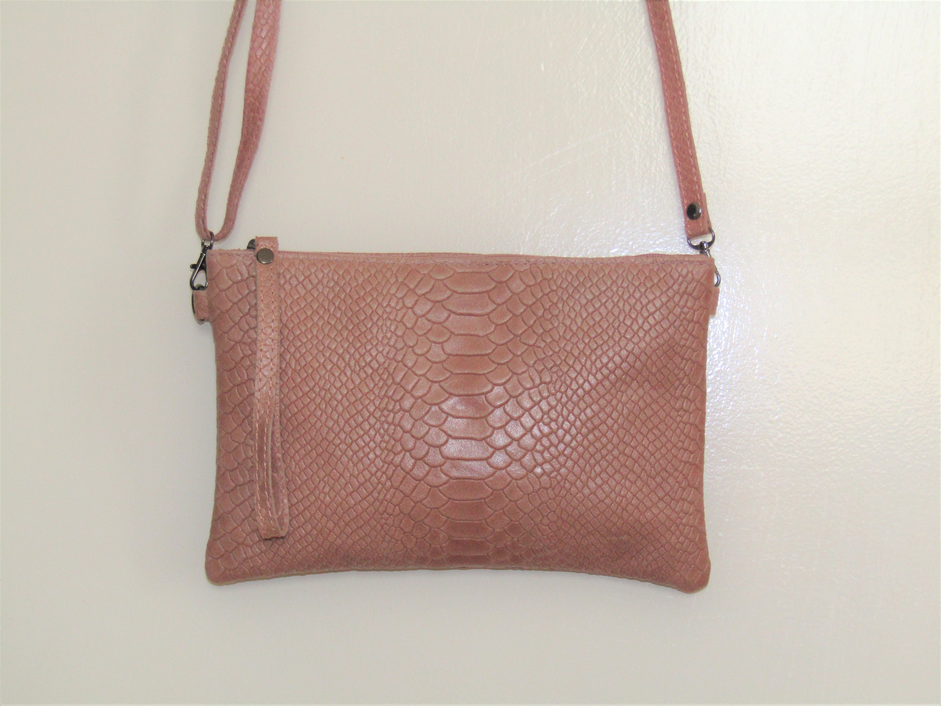 pink snake bag