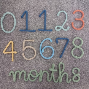 Babymijlpaal, babyfotorekwisieten, teken babymaanden, kaart babymaanden, gebreide draadbabyrekwisieten, groeigrafiek baby, babymaanden