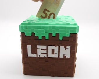 マインクラフト チェスト マネーバンク | 3Dプリント貯金箱、ユニーク