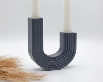 Candelabro minimalista - candelabro en diseño escandinavo - disponible en varios colores - Hoja de decoración interior escandinava