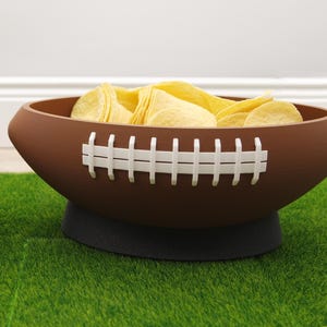 Football Snack Bowl - Two Sizes Available - Gift Idea for Football Lovers, Men - NFL Superbowl