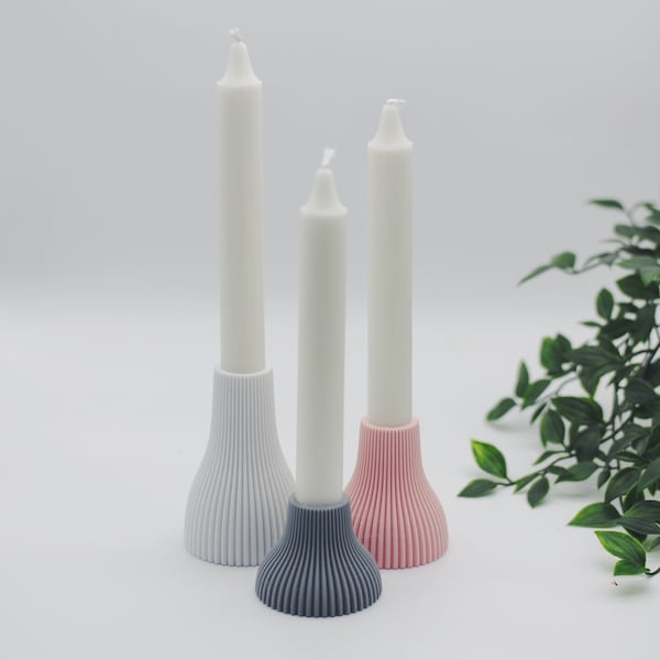 Minimalistische Kerzenständer - Verschiedene Größen und Farben wählbar - Kerzenhalter im Scandi Design - Scandinavian Interior Decor