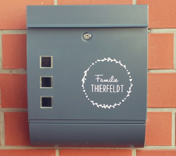 Mailbox Name Tag Customizable Letterbox Sticker Available Etsy