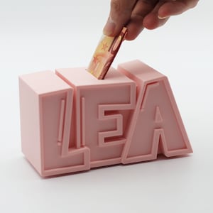 Hucha con nombre individual para niños - Idea de regalo para bautizo, nacimiento, cumpleaños, hucha - Personalizable