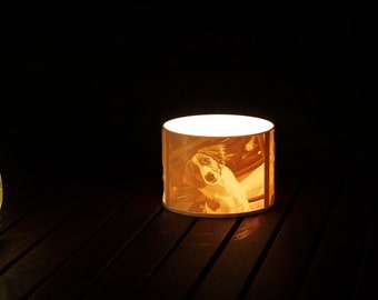 Personalized tea light holder with your photos - 1-4 photos possible - lantern with wow effect - garden terrace gift idea Valentine's Day