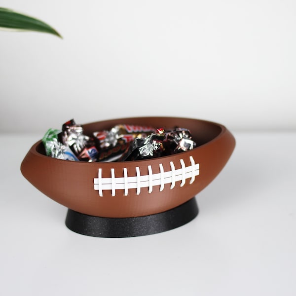 Football Snack Bowl - Zwei Größen Verfügbar - Geschenkidee für Football Liebhaber, Mann - NFL Superbowl