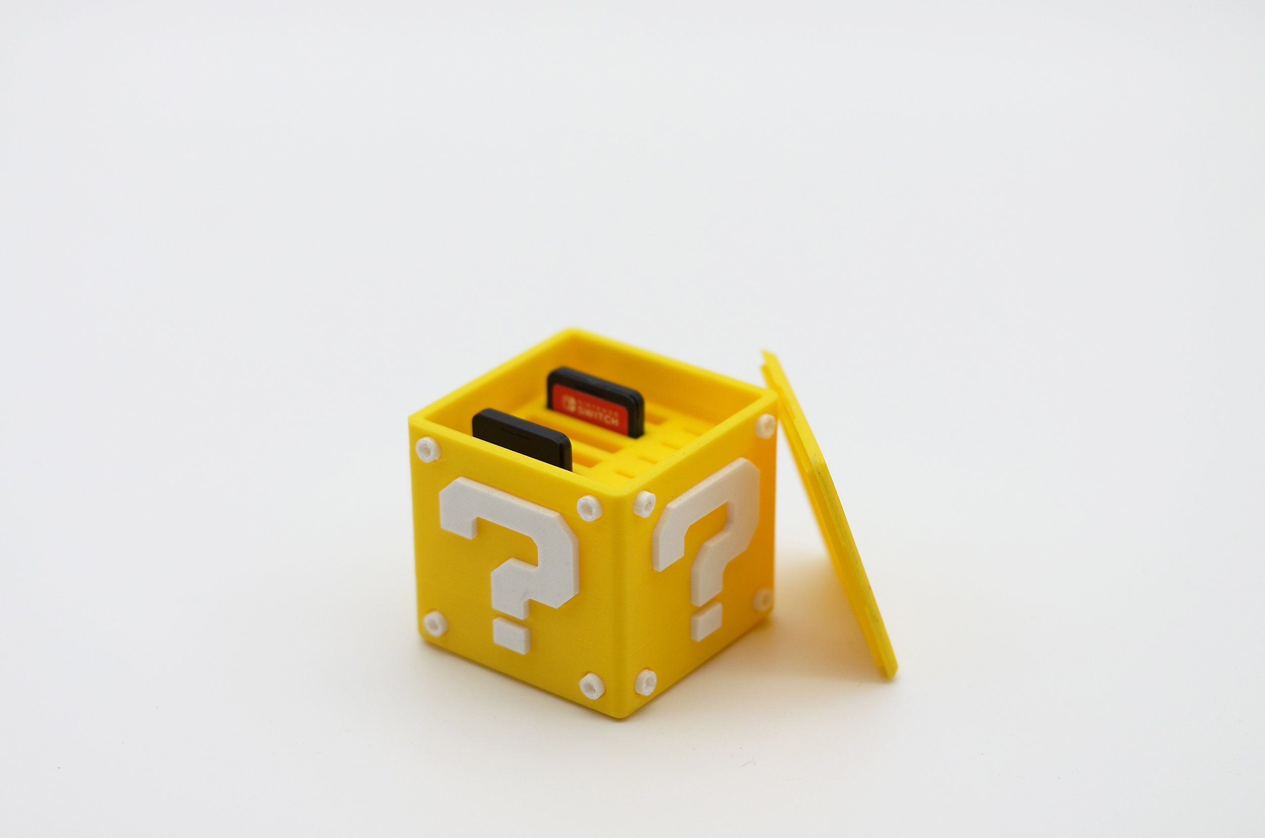 Mario cube switch 2025 game holder