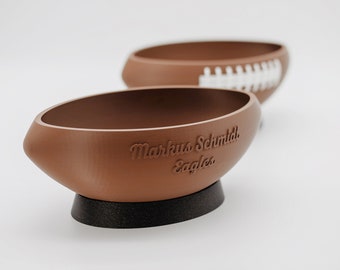 Personalized Football Snack Bowl - Gift Idea for Football Lovers, Clubs, and Teams - NFL Super Bowl Sport Personalized