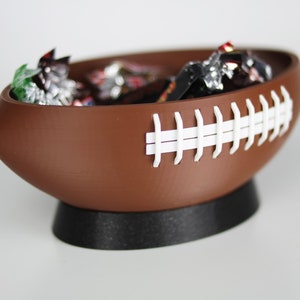 Football Snack Bowl with individual inscription gift idea for football lovers clubs team NFL Superbowl Sport Personalized image 5