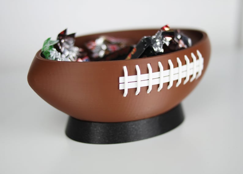 Football Snack Bowl Two Sizes Available Gift Idea for Football Lover, Man NFL Superbowl image 3