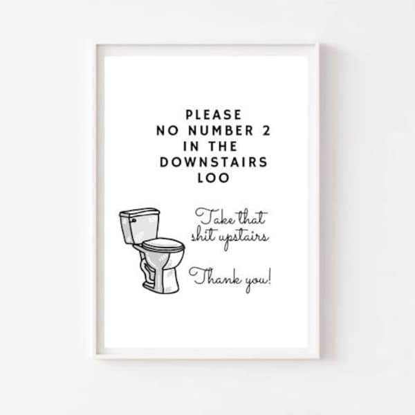 Toilet Prints Etsy UK