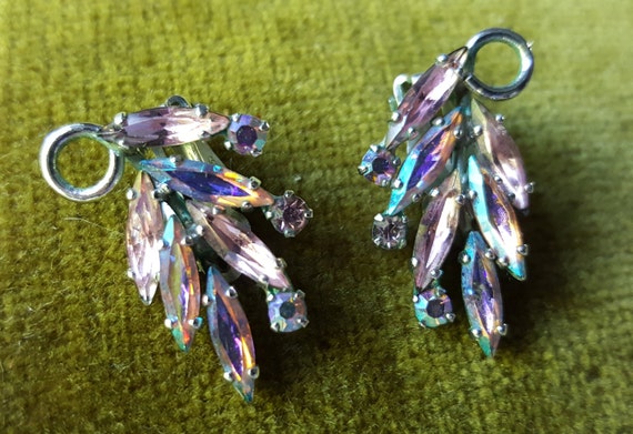 Sherman Clip on Rhinestone Earrings