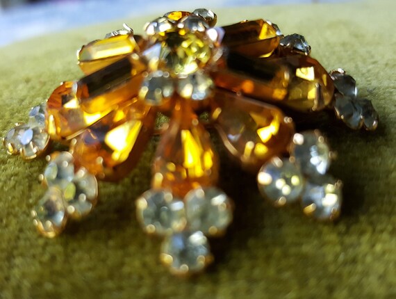 Sherman Rhinestone Brooch
