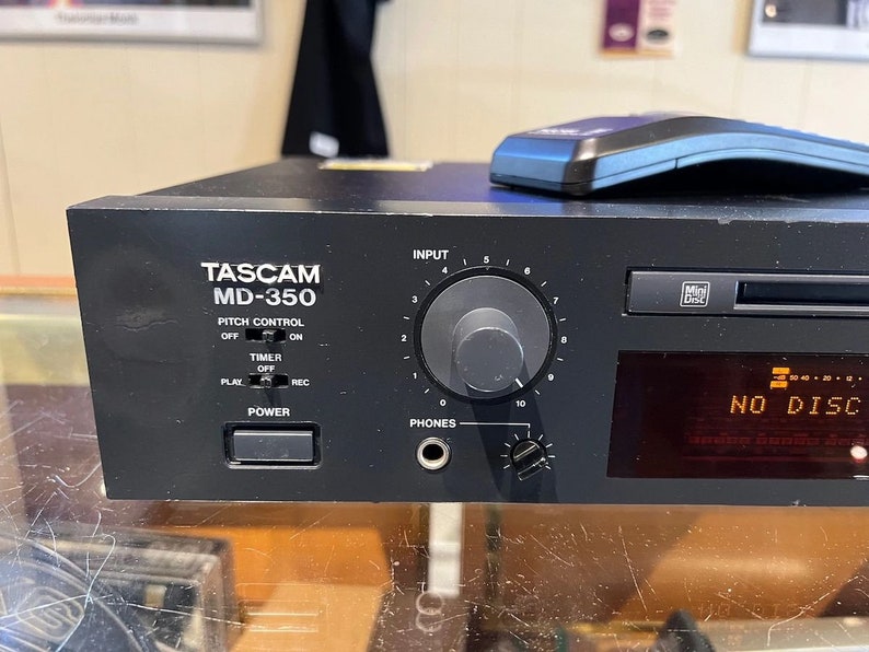 Tascam MD350 Minidisc Player MD/LP Recorder Remote Etsy